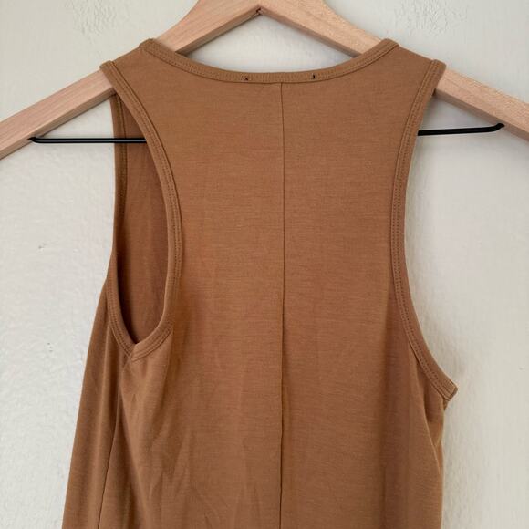Forever 21 Women's Brown Sleeveless Midi Dress Racerback Casual Size Small - Picture 5 of 6